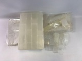 Group of 3 clear fishing cases and dividers