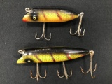 Two vintage South Bend bass obite lures