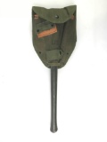 World War II U.S. Army field shovel with modern pouch