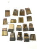Group of US Army. 30 caliber ammunition with clips