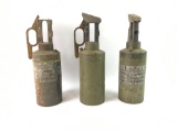 Group of three US Army decontamination apparatuses