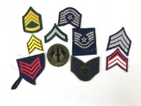 Group of US military patches