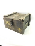 US military 5.56 mm ball ammo crate