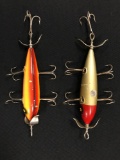 Two vintage South bend underwater fishing Lures