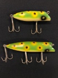 Two vintage South Bend bass obite fishing Lures