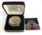 Chicago Bulls NBA champions 1997 one troy ounce fine silver round with gold overlay and rubies