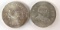 Group of two silver shillings