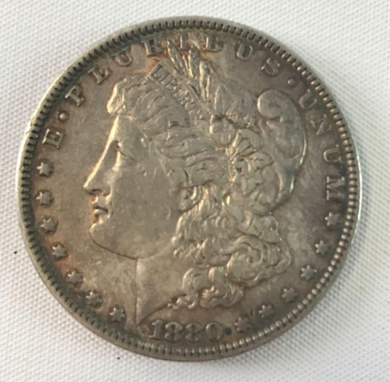 1880-P Morgan silver dollar