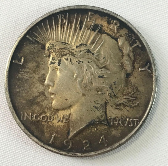 1924-P peace silver dollar