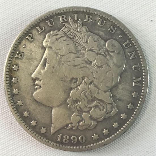 1890-0 Morgan silver dollar