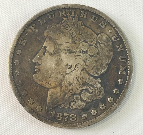 1878 CC Morgan silver dollar
