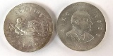 Group of two silver shillings