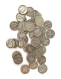 Group of 41 mercury silver dimes