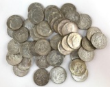 Group of 43 Kennedy 40% silver half dollars