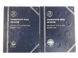 Group of 2 Washington silver quarters books
