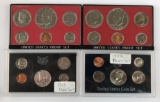 Group of four United States coin proof sets