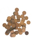 Group of 1920s wheat pennies