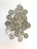 Group of 40 1964 Washington silver quarters