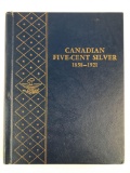 Canadian five cent silver coin book