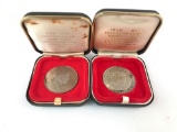Group of to James cook and Robert Louis Stevenson commemorative proof Talas