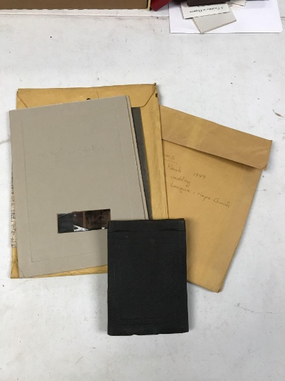 Pasteboard Box Labeled "Old Photos and Negatives"