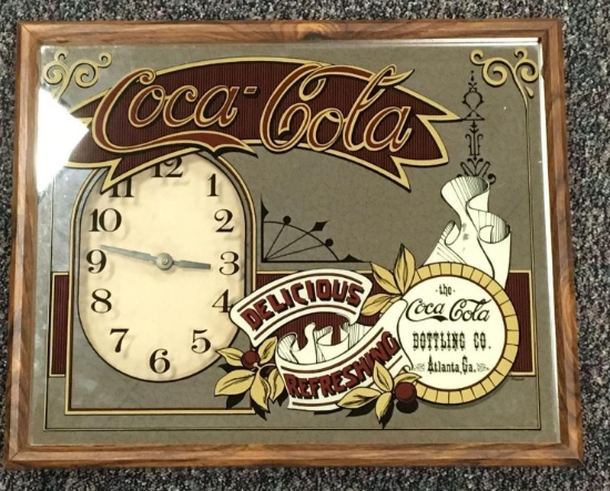 Vintage Intercraft coca-cola Framed clock