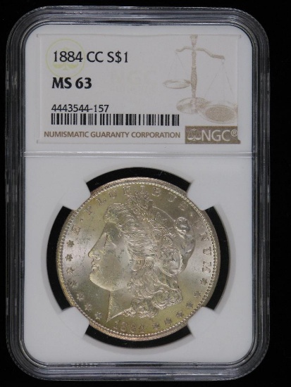 1884-CC Morgan Dollar NGC MS63