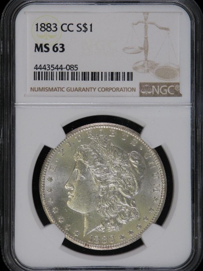 1883-CC Morgan Dollar NGC MS63