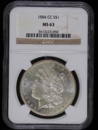 1884-CC Morgan Dollar NGC MS63