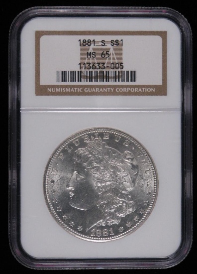 1881-S Morgan Dollar NGC MS65