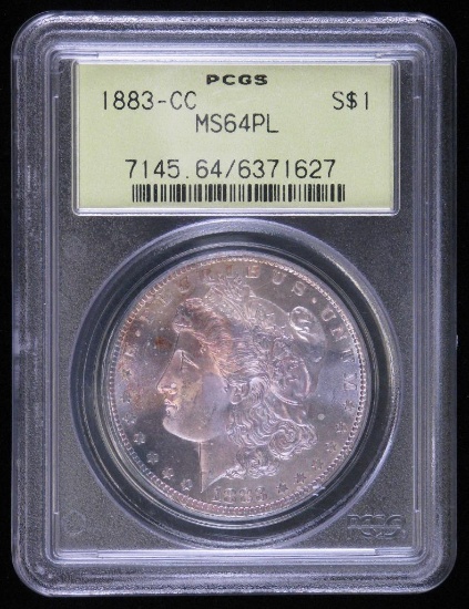 1883-CC Morgan Dollar PCGS MS64PL