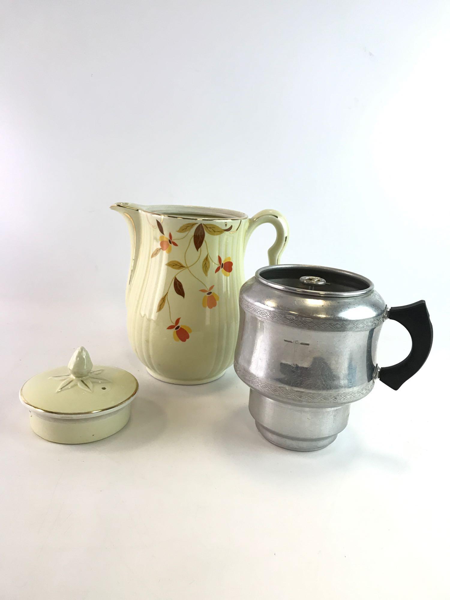 Vintage Hall jewel tea Autumn Leaf cup Rayed Proxibid