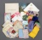 Group of vintage handkerchiefs and more