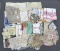 Group of vintage handmade Table cloths, doilies and more