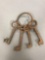 Group of 4 keys on a ring