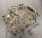Group of misc. vintage parts and pieces of jewelry and more