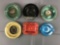 Group of 6 Advertising and state ashtrays