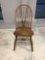 Vintage wooden spindle back chair