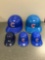 Group of 4 Chicago Cubs helmets 1 Sox helmet