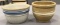 Group of 2 vintage stoneware bowls