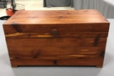 Vintage cedar music box