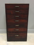 Vintage cabinet with 7 drawers