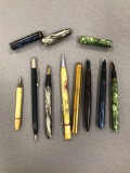 Group of 8 Fountain and advertising pens and more