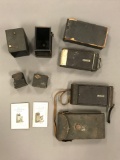 Group of antique Kodak cameras and more