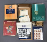 Group of old stamps and more