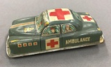 Vintage K.O. Japan ambulance tin car