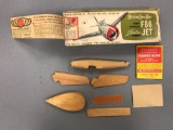 Vintage F86 Sabre Jet wood model assembly kit