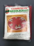 Christmas needlecraft tree skirt kit