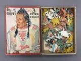 Vintage Indian chief picture puzzles