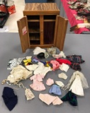 Vintage Ginny Doll wardrobe with outfits